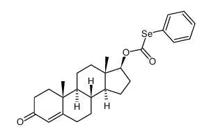 3-oxo-androst-4-en-17β-yl Se-phenyl selenocarbonate结构式