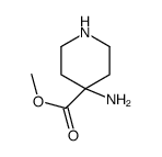 4-Piperidinecarboxylicacid,4-amino-,methylester(9CI) structure