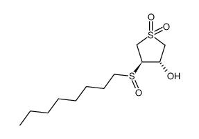 trans-3-octylsulfinyl-4-hydroxytetrahydrothiophene 1,1-dioxide Structure