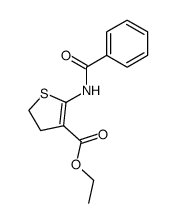 2-Benzoylamino-4,5-dihydro-3-thiophencarbonsaeure-ethylester Structure