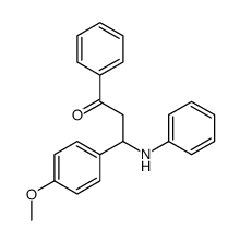 3-anilino-3-(4-methoxyphenyl)-1-phenylpropan-1-one Structure