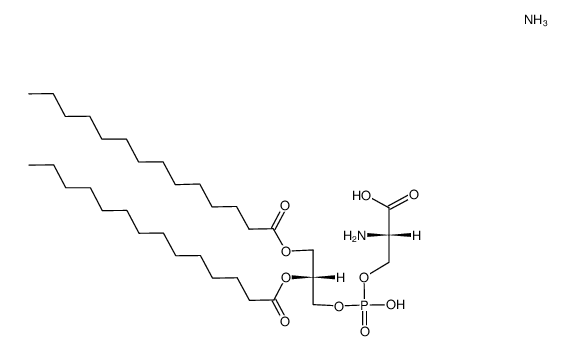 ammonium 1,2-dimyristoylphosphatidylserine Structure