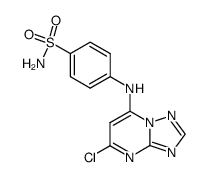 7-(4-aminosulfonylphenylamino)-5-chlorotriazolo[1,5-a]pyrimidine Structure