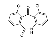 1,10-dichloro-5H-dibenzo[b,e]azepine-6,11-dione结构式