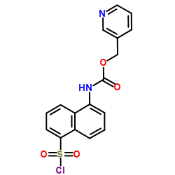 (5-CHLOROSULFONYL-NAPHTHALEN-1-YL)-CARBAMIC ACID PYRIDIN-3-YLMETHYL ESTER Structure