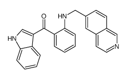 1H-indol-3-yl-[2-(isoquinolin-6-ylmethylamino)phenyl]methanone结构式