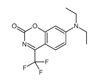 7-(diethylamino)-4-(trifluoromethyl)-1,3-benzoxazin-2-one结构式