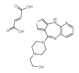 2-(4-(10H-Pyrido(3,2-b)thieno(3,4-e)(1,4)diazepin-6-yl)-1-piperazinyl)ethanol 2-butenedioate structure