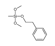 dimethoxymethyl(2-phenylethoxy)silane structure