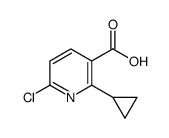 6-CHLORO-2-CYCLOPROPYLNICOTINIC ACID Structure