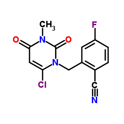 2-((6-Chloro-3-methyl-2,4-dioxo-3,4-dihydropyrimidin-1(2H)-yl)methyl)-4-fluorobenzonitrile picture