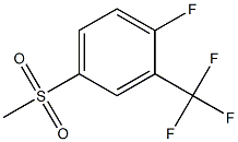 1-fluoro-4-(methylsulfonyl)-2-(trifluoromethyl)benzene结构式