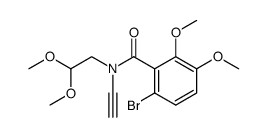 6-bromo-N-ethynyl-N-(2,2-dimethoxyethyl)-2,3-dimethoxybenzamide Structure