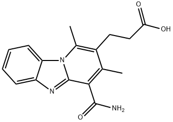 3-(4-carbamoyl-1,3-dimethylbenzo[4,5]imidazo[1,2-a]pyridin-2-yl)propanoic acid结构式