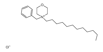 4-benzyl-4-dodecylmorpholin-4-ium,chloride Structure