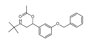 m-(benzyloxy)-α-[(tert-butylamino)methyl]benzyl alcohol acetate结构式