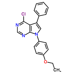 4-Chloro-7-(4-ethoxyphenyl)-5-phenyl-7H-pyrrolo[2,3-d]pyrimidine structure