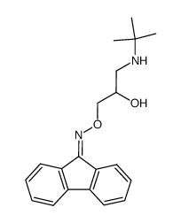 9-{[3-(tert-butylamino)-2-hydroxypropyl]oximino}fluorene结构式