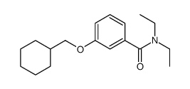 3-(cyclohexylmethoxy)-N,N-diethylbenzamide结构式