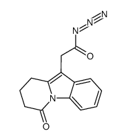 (6-Oxo-6,7,8,9-tetrahydro-pyrido[1,2-a]indol-10-yl)-acetyl azide Structure