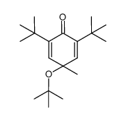 2,6-di-tert-butyl-4-tert-butoxy-4-methylcyclohexa-2,5-dienone Structure