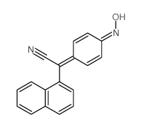 2-(4-hydroxyimino-1-cyclohexa-2,5-dienylidene)-2-naphthalen-1-yl-acetonitrile Structure