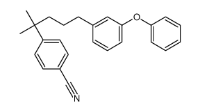 4-[2-methyl-5-(3-phenoxyphenyl)pentan-2-yl]benzonitrile结构式