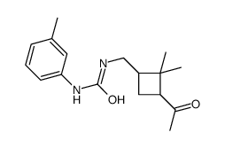 1-[(3-acetyl-2,2-dimethylcyclobutyl)methyl]-3-(3-methylphenyl)urea Structure