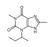 3-butan-2-yl-1,8-dimethyl-7H-purine-2,6-dione Structure