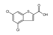 Benzo[b]thiophene-2-carboxylic acid, 4,6-dichloro Structure