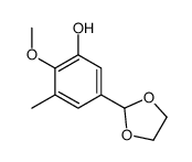 5-(1,3-dioxolan-2-yl)-2-methoxy-3-methylphenol Structure