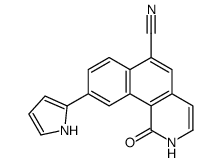 1-oxo-9-(1H-pyrrol-2-yl)-2H-benzo[h]isoquinoline-6-carbonitrile Structure