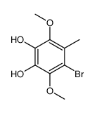 4-bromo-3,6-dimethoxy-5-methylbenzene-1,2-diol Structure