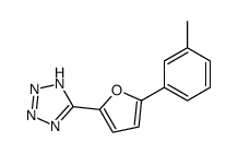 5-(5-(3-methylphenyl)-2-furyl)-1H-1-tetrazole结构式