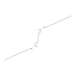 butane-1,4-diylbis[[4,5-dihydro-4-(hydroxymethyl)oxazole-2,4-diyl]methylene] distearate Structure