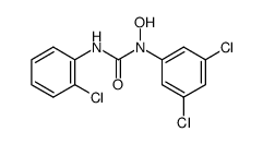 3-(2-CHLOROPHENYL)-1-(3,5-DICHLOROPHENYL)-1-HYDROXYUREA结构式