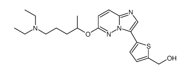 {5-[6-(4-diethylamino-1-methyl-butoxy)-imidazo[1,2-b]pyridazin-3-yl]-thiophen-2-yl}-methanol Structure