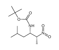 tert-butyl (1S,2R)-2-nitro-1-isobutylpropylcarbamate Structure