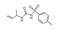 N-(1-methyl-allyl)-N'-(toluene-4-sulfonyl)-urea结构式