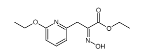 3-(6-ethoxy-[2]pyridyl)-2-hydroxyimino-propionic acid ethyl ester结构式
