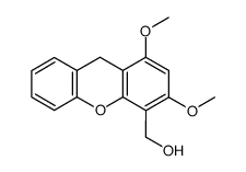 1,3-dimethoxy-4-(hydroxymethyl)-9H-xanthene结构式