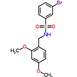 3-Bromo-N-(2,4-dimethoxybenzyl)benzenesulfonamide Structure