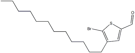 5-溴-4-十二烷基-2-噻吩甲醛结构式