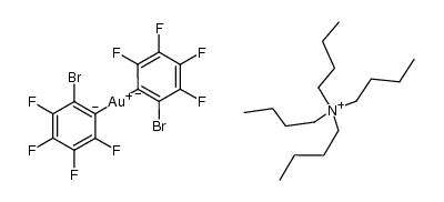 NBu4[Au(2-bromotetrafluorophenyl)2]结构式