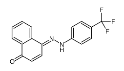 4-[[4-(trifluoromethyl)phenyl]hydrazinylidene]naphthalen-1-one Structure