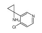 1-(4-chloropyridin-3-yl)cyclopropan-1-amine Structure