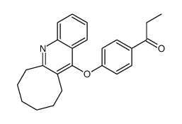 1-[4-(6,7,8,9,10,11-hexahydrocycloocta[b]quinolin-12-yloxy)phenyl]propan-1-one结构式