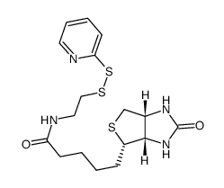 N-[2-(2-Pyridyldithio)ethyl]biotinamide structure