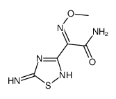 2-(5-amino-1,2,4-thiadiazol-3-yl)-2-methoxyiminoacetamide结构式