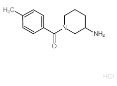 1-(4-Methylbenzoyl)piperidin-3-amine hydrochloride结构式